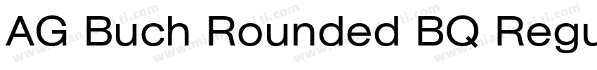 AG Buch Rounded BQ RegularVersion 0字体转换
